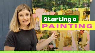 Starting A Painting | Judy Woods Art