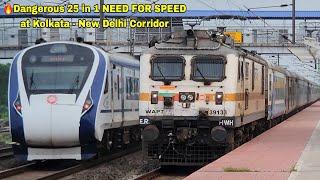 PADATIK + VIVEK + DURONTO + POORVA 130 KMPH High Speed Non Stop Trains at Kolkata - Delhi Corridor