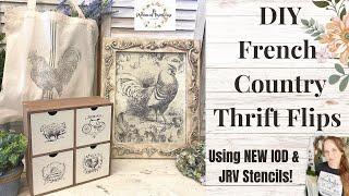 DIY Thrift Flips using New IOD Spring 2023 Release | French Country | Wall Decor | High End