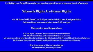 Panel Discussion "Women´s Rights Are Human Rights"