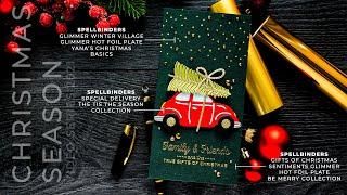 It's a Christmas Season - Special Delivery Mini Slimline Card with Spellbinders