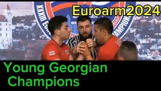 European armwrestling Championship 2024 Georgian champions