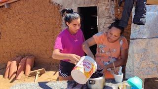 O ALMOÇO HOJE FEI FEIJOADA NA CASINHA DE TAIPA AQUI NO SERTÃO DE PÉ