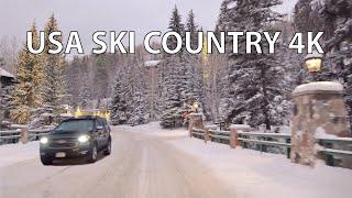 USA Ski Country 4K - Colorado Scenic Drive