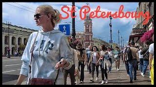 St Petersburg Historical Center Walks: Nevsky Avenue, Moika River, Arts Square RUSSIA2024