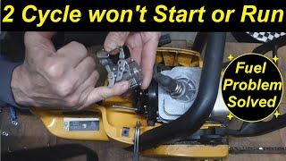 How to Fix a Common Fuel Line Problem on a Weed Trimmer / Chainsaw / Blower - Won't Start or Run