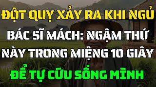 Ngậm Thứ Này 10 Giây Trước Khi Ngủ – Kéo Dài “Thời Gian Vàng” Khi Đột Quỵ Xảy Ra