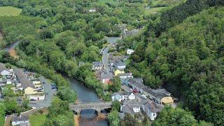 Flying Over The Vale Of Avoca. Wicklow, Ireland. 4K DJI Drone Video.