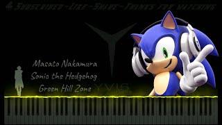 Sonic the Hedgehog - Green Hill Zone - Masato Nakamura - Piano Cover tutorial lyrics |Y013