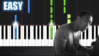 John Legend - All of Me - EASY Piano Tutorial by PlutaX