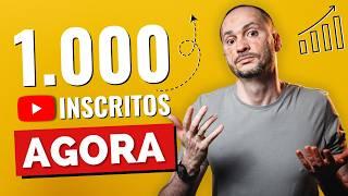 Como Ganhar Inscritos no YouTube (1.000 Inscritos AGORA)