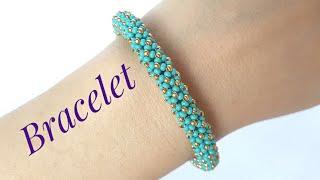 Chenille Stitch/Flat chenille stitch/Beaded bracelet/Diy bracelet/beaded harness/Жгут из бисера