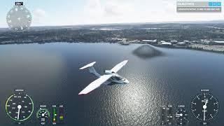 Microsoft Flight Simulator 2020 - Strange Water Covered Hills on the River Thames Glitch