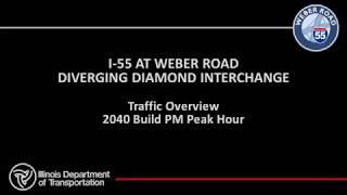 IDOT: Diverging Diamond Interchange at I-55 and Weber Road