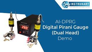 Digital Pirani Gauge (Dual Head) Demo (AI-DPRG) | Instrukart