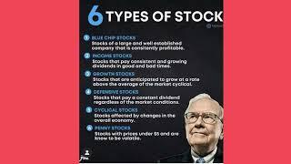 6 types of stock you must know before trading and investing