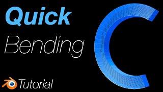 [4.1] Blender Tutorial: Quick Bending of Object