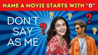 Avoid Saying The Same Thing - Bollywood Edition | Bollywood Quiz