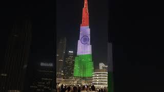 Burj Khalifa India flag 78th India Independence Day in Dubai |August 15,2024