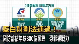 藍白財劃法分中央3700億 吳釗燮：影響國防、國際觀感－民視新聞