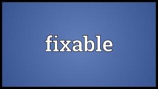 Fixable Meaning