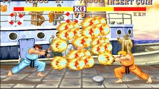 Street Fighter - Street Fighter 2 1994 / RYU Hardest Super Golden Edition Gameplay