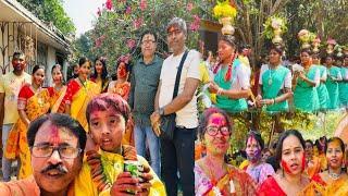 Amit Style Vlog Holi 2025 সবাই কে  আজ আমাদের জীবনের সেরা হলি খেললাম//