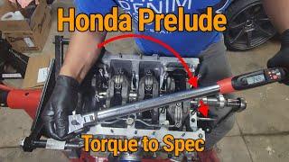 V2: Honda Prelude 2.2L  Piston/Rod Bolts Torque to Spec.