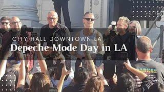 City Hall Ceremony Depeche Mode Day in LA. Monica Rodriguez