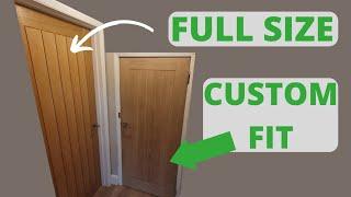 How to Cut an Oak Veneer Door #howdensdoors #carpentry #woodworking #tips