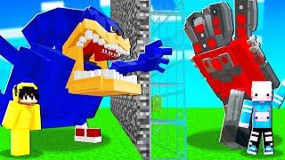 SHIN SONIC VS TITAN SPEAKER MAN! | Minecraft