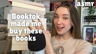 ASMR | BookTok Made Me Buy These Books (Close Whispered Book Haul)