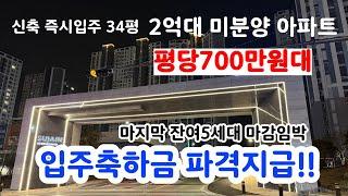 천안 풍세한양수자인 에코시티 30평 2억원대 즉시입주가능한 입주 1년차 신축아파트