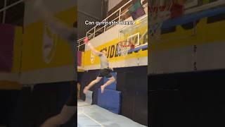 Can gymnasts dunk?  #gymnast #dunk #challenge #sports #gymnastics #olympics #basketball