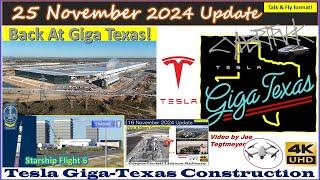 Wall Panels, Tree Removal, Tunnel Footings, & a 3rd Transformer! 25 Nov 2024 Giga Texas! (07:55AM)