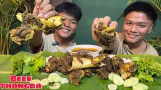 Beef thongba mukbang|| beef curry mukbang  #manipurimukbang #beefcurry  #beefcurrymukbang #mukbang