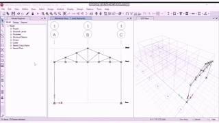 Analysis & Design of Roof Truss using ETABS