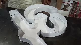 #HandMade #3Dletters by #PDCORP using #Profile #AluminiumChannels . #Call +91 9029062419.