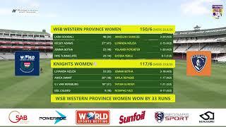 Hollywoodbets Pro20 | WSB Western Province vs Knights Women