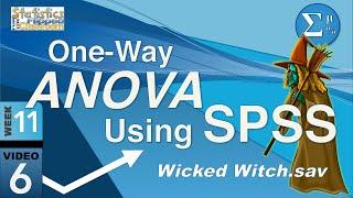 How to do a One-Way ANOVA in SPSS (12-6)