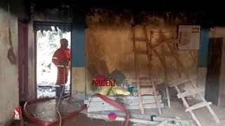 Waste fiber material caught fire at maula batim  Live | Prudent | 050125