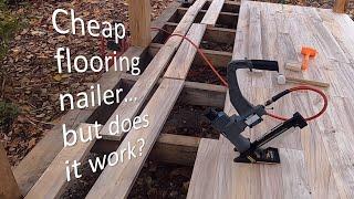 Unboxing and review of a cheap "Amazon's Choice" flooring nailer (NuMax SFL618)... does it work?