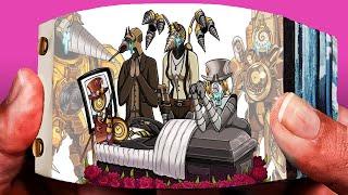 R.I.P. CLOCKMAN! SAD STORY | Clockman Dies | FNF Goodbye World | Damn Toons Animation FlipBook