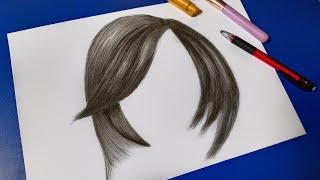 How to Draw Realistic Hair, Complete Tutorial Video