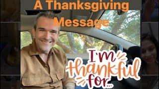 A Thanksgiving Message