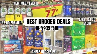 BEST KROGER DEALS | NEW KROGER MEGA EVENT | SAVE MONEY ON GROCERIES & HOUSEHOLD ITEMS | 5/29 - 6/4