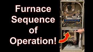 Sequence of Operation of a Forced Air Furnace!  (HVAC)