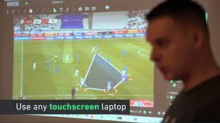 Creating a video analysis by drawing on a touchscreen - Once Telestrator and Once PRO