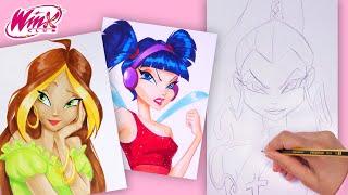 Winx Club Art Journey | Draw and Color All the Fairies for a Brain Break