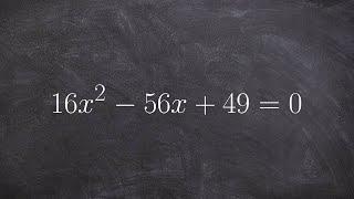 How to find the discriminant and label the solutions of a quadratic